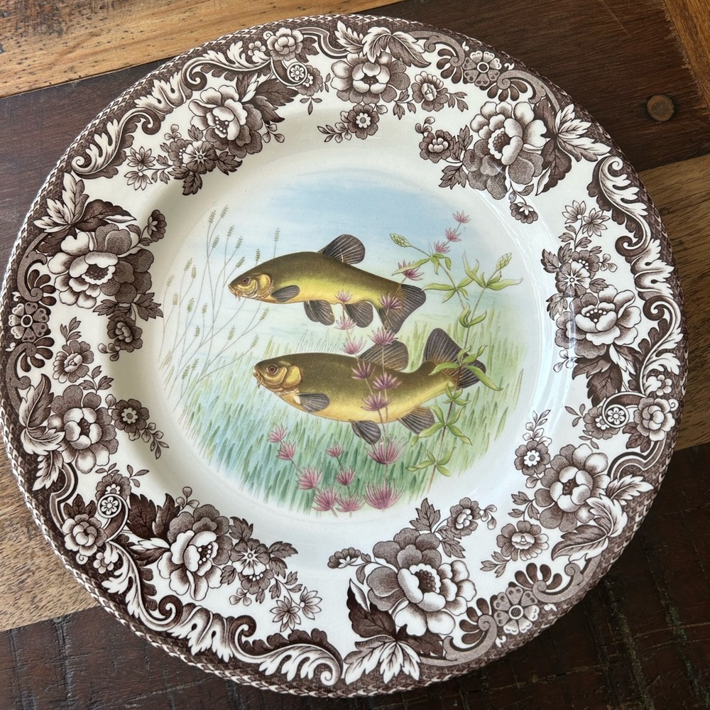 Spode Salad/Dessert Plate - Woodland Stream